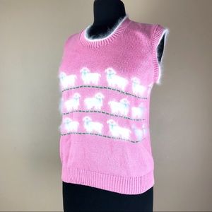 K & J Ashley Kawaii Fairy Kei Angora Sheep Pink